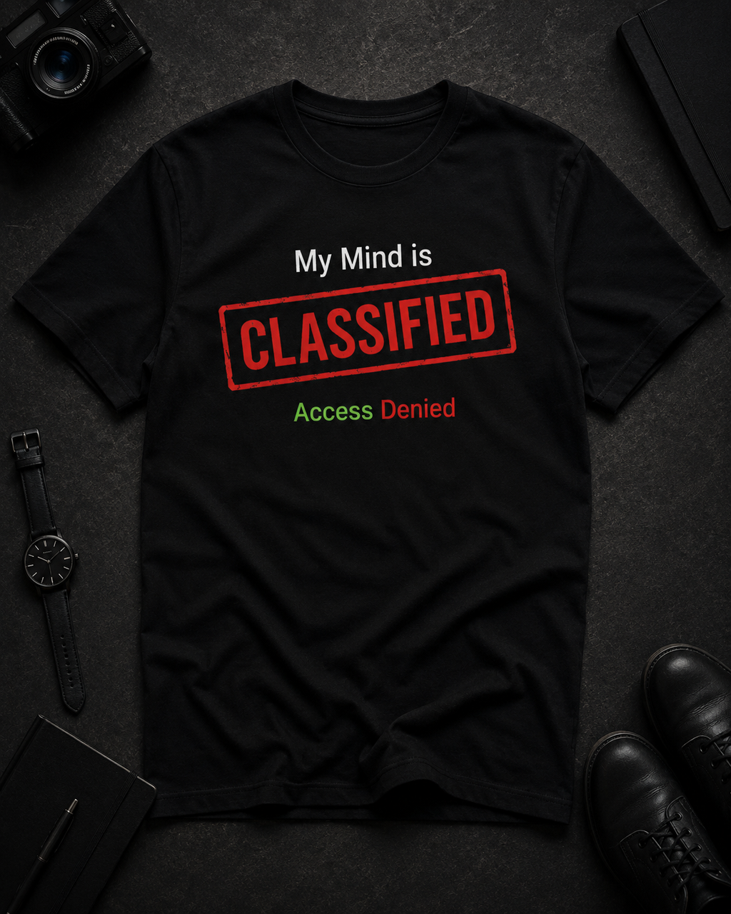 My Mind is Classified | Regular Fit T-Shirt