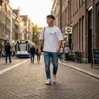 Himalayan Oversized T-Shirt for Men | Back Print Mountain Tee India – TeeHaus