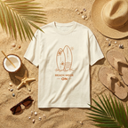 Beach Mode ON – Premium Off-White Summer T-Shirt | TeeHaus