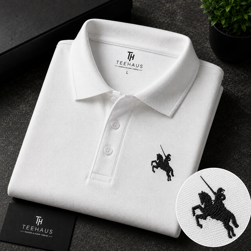 Shivaji Maharaj Emblem Polo T-Shirt – Premium Cotton