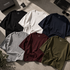 Teehaus 220 GSM Oversized T-Shirt – Bio-Washed Cotton