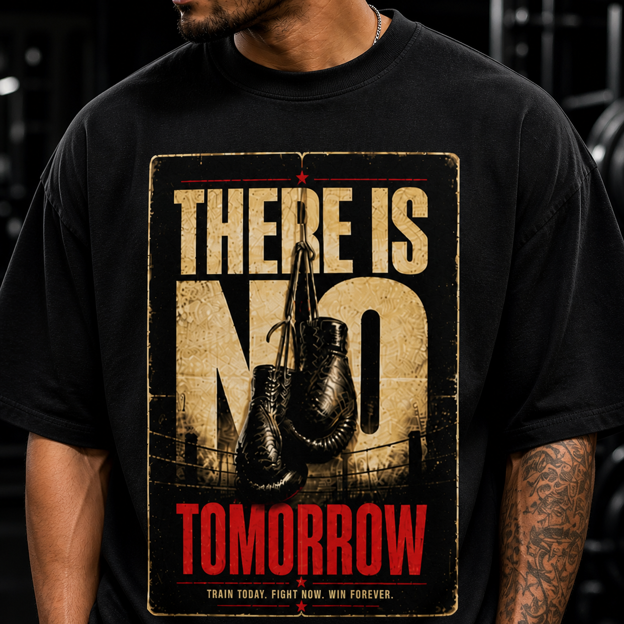 No Tomorrow Oversized Gym T-Shirt | Premium 240 GSM Streetwear