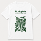 Pluviophile Aesthetic Botanical T-Shirt – Minimal Nature Graphic Tee (Unisex)