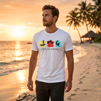 Out of Office Summer T-Shirt for Men | Beach Graphic Tee India | TeeHaus