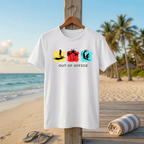 Out of Office Summer T-Shirt for Men | Beach Graphic Tee India | TeeHaus