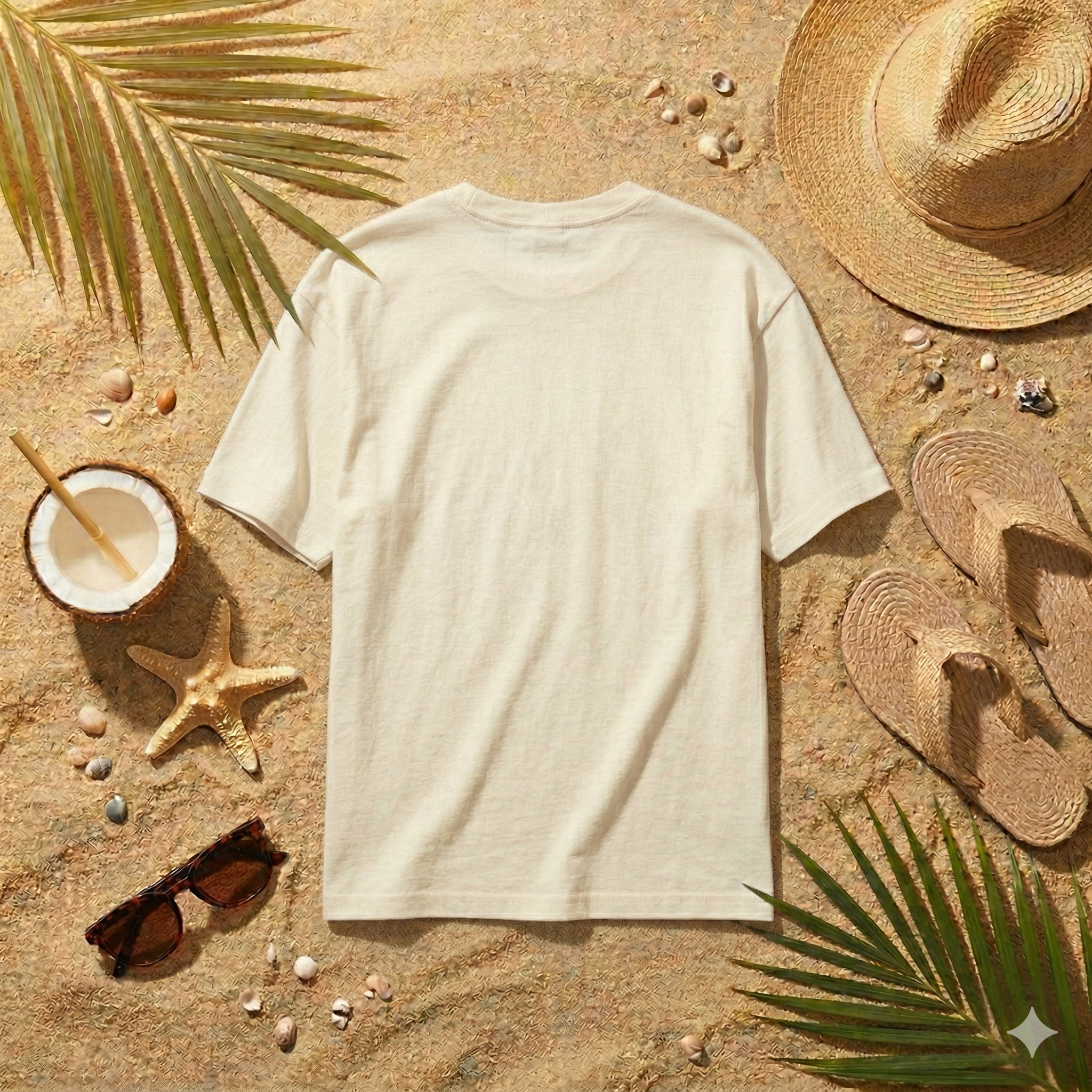 Beach Mode ON – Premium Off-White Summer T-Shirt | TeeHaus
