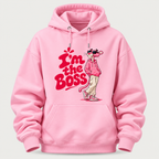I am the boss hoodie front view