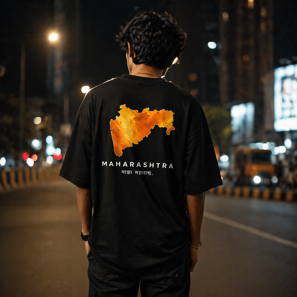 Maharashtra Oversized T-Shirt – Wear Your Pride (Limited Edition)