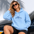 ALPINE AIR Sky Blue Cotton Hoodie