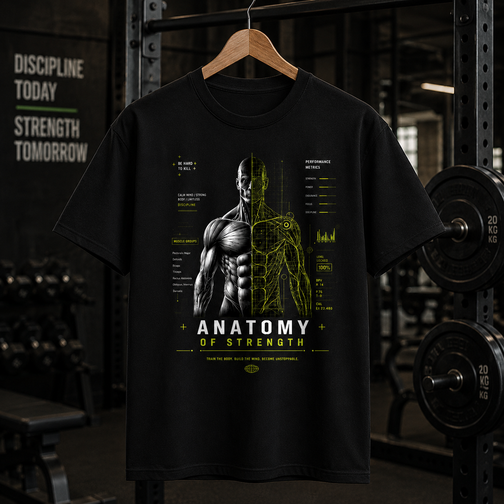 ANATOMY OF STRENGTH Gym T-Shirt