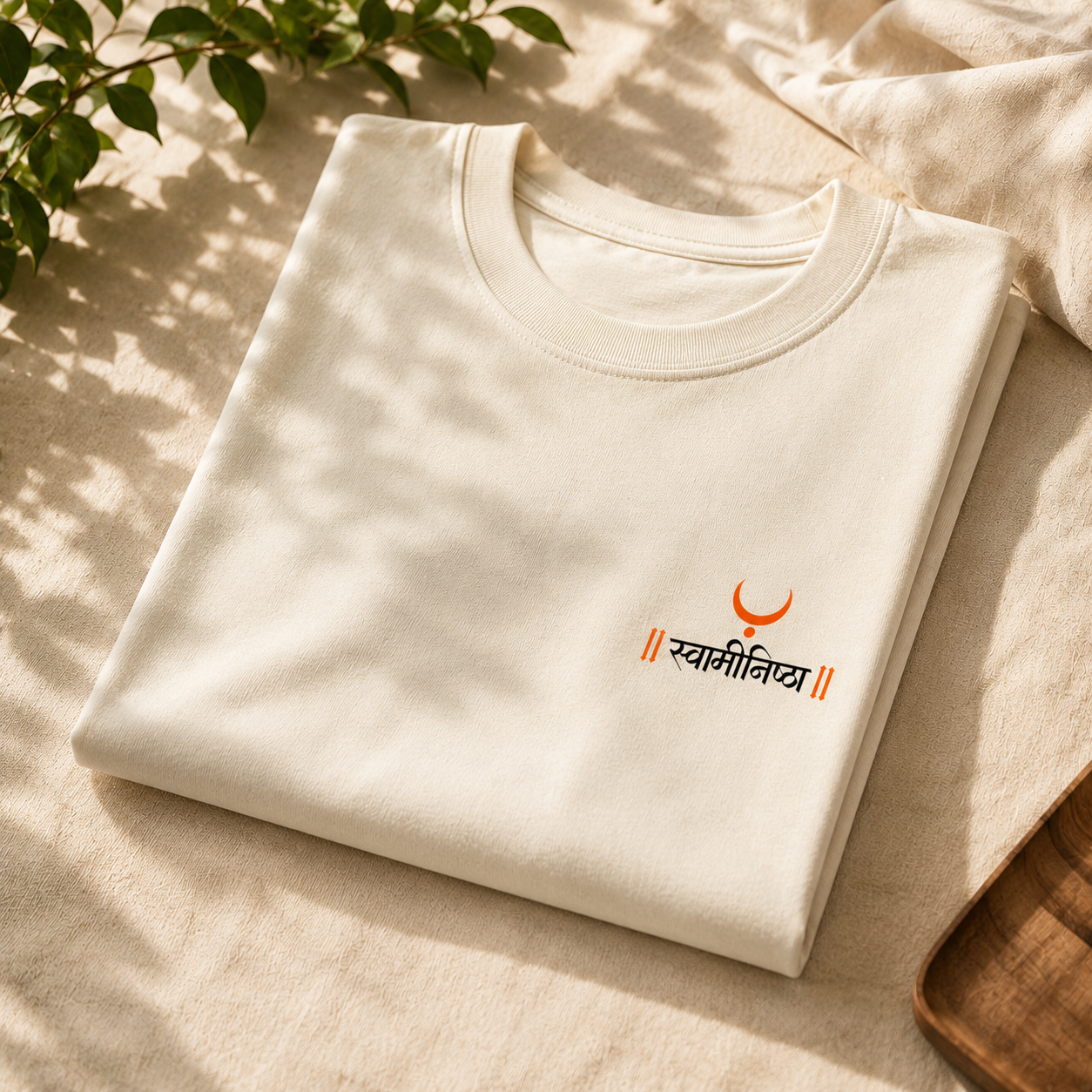Swaminishtha Oversized T-Shirt | Premium 240 GSM Off-White Streetwear
