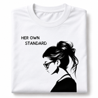 her own standard folded tshirt 