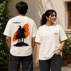 Swaminishtha Oversized T-Shirt | Premium 240 GSM Off-White Streetwear