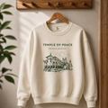 Temple of Peace – Kolhapur Mahalaxmi Premium 320 GSM Sweatshirt | Cream