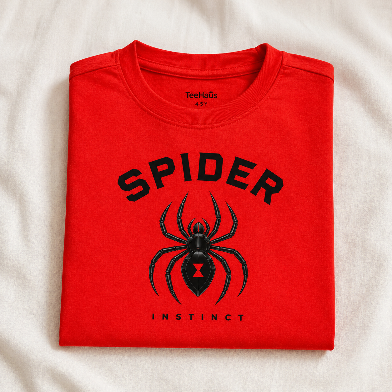 Spider Instinct | Premium Graphic Cotton T-Shirt for Kids & Toddlers
