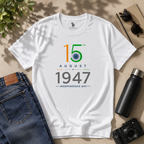 15 August 1947 Independence Day Premium Cotton T-Shirt | Regular Fit | TeeHaus