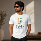 15 August 1947 Independence Day Premium Cotton T-Shirt | Regular Fit | TeeHaus