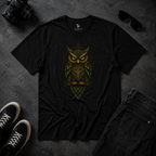 Mystic Owl Graphic T-Shirt – Premium Black