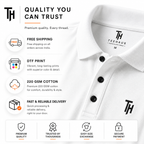 Premium White Polo T-Shirt | Regular Fit