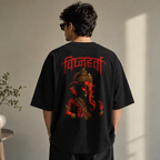 Vighnaharta 220 GSM Oversized T-Shirt | Marathi Ganpati Graphic Tee