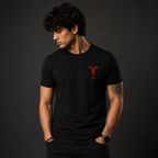 666 Devil Skull Regular Fit stretchable T-Shirt – Black
