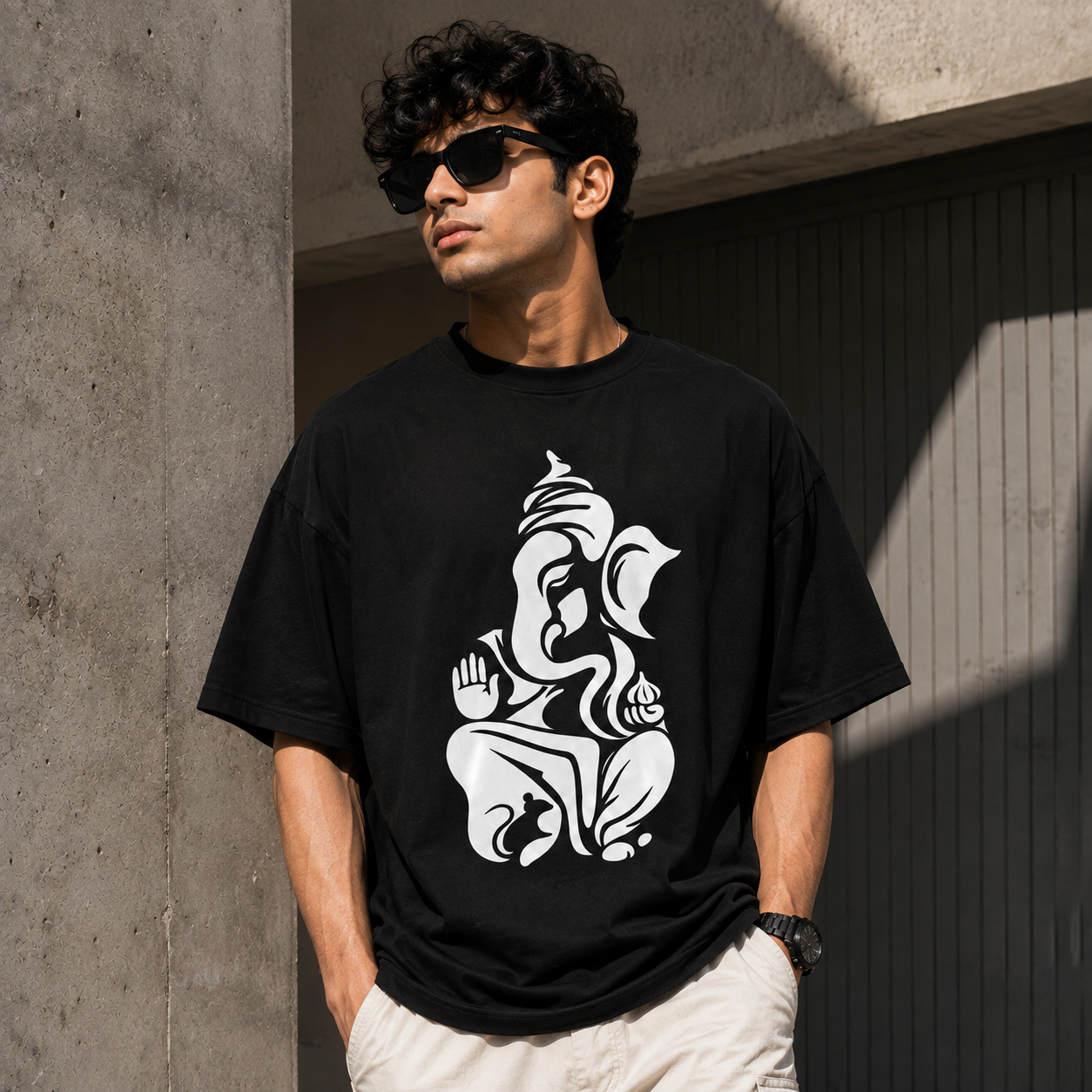 Ganapati 220 GSM Oversized T-Shirt | TeeHaus