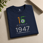15 August 1947 Independence Day Premium Cotton T-Shirt | Regular Fit | TeeHaus
