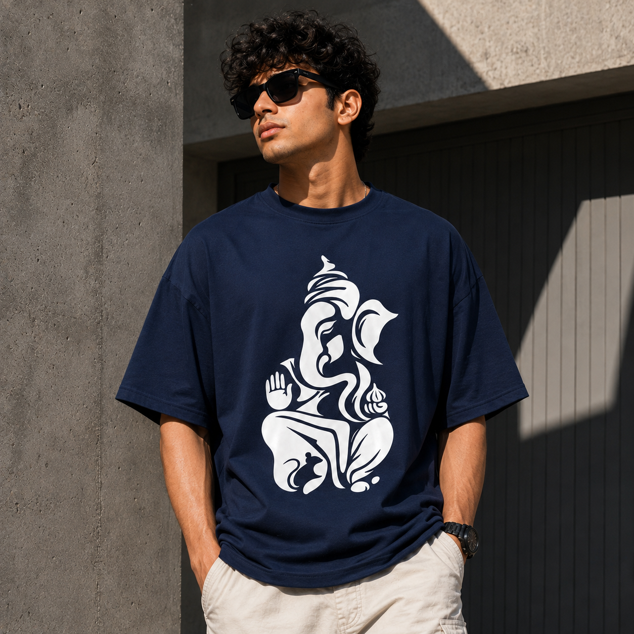Ganapati 220 GSM Oversized T-Shirt | TeeHaus