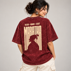 Maratha Oversized Acid Wash T-Shirt – Shivaji Maharaj