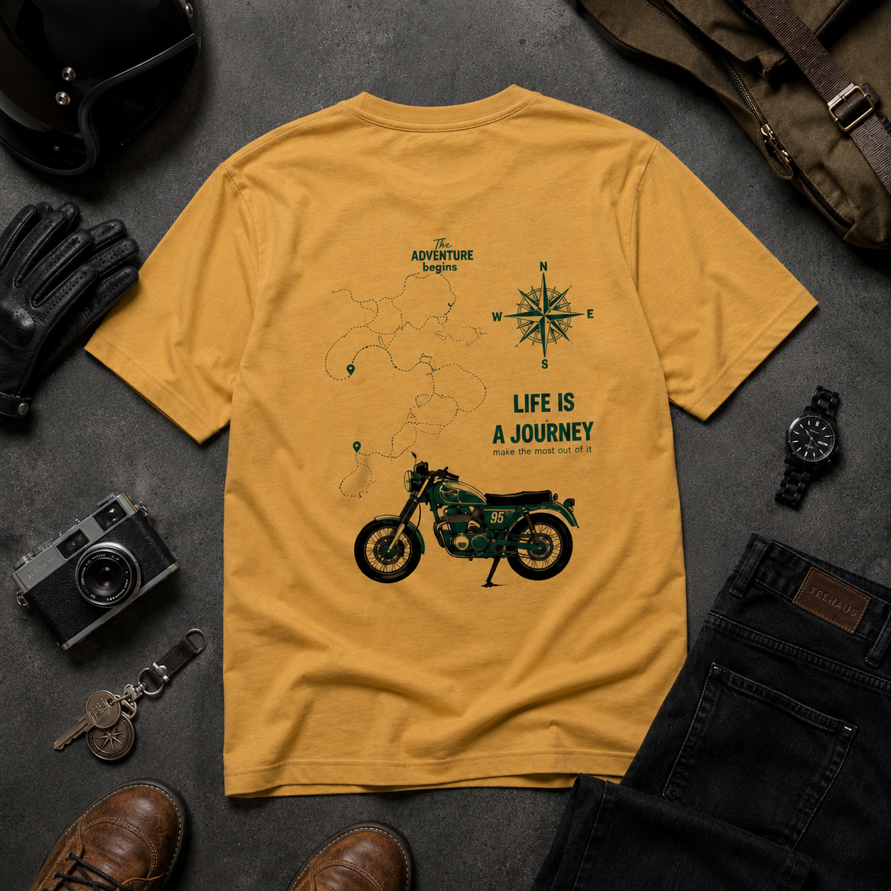 Adventure Life Is A Journey Regular Fit T-Shirt