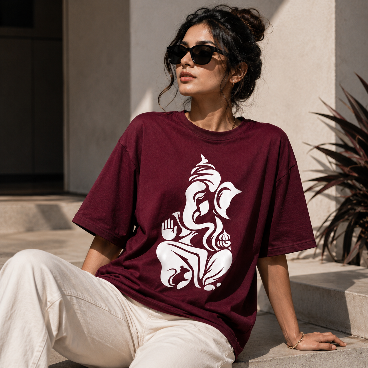 Ganapati 220 GSM Oversized T-Shirt | TeeHaus