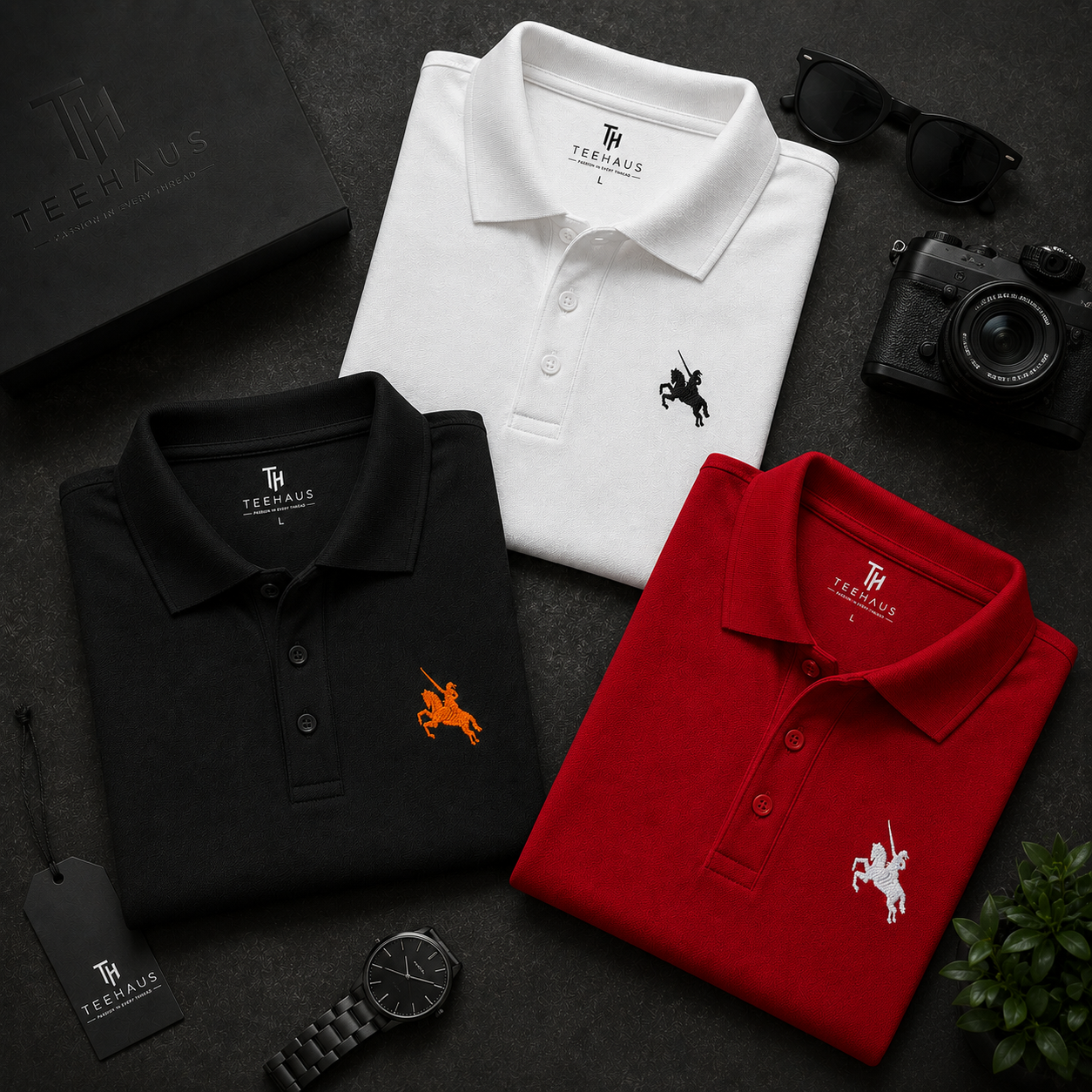 Shivaji Maharaj Emblem Polo T-Shirt – Premium Cotton