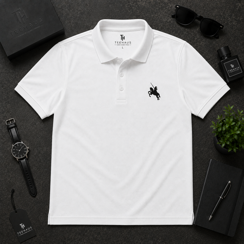 Shivaji Maharaj Emblem Polo T-Shirt – Premium Cotton