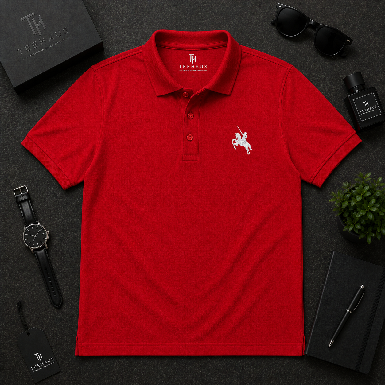 Shivaji Maharaj Emblem Polo T-Shirt – Premium Cotton