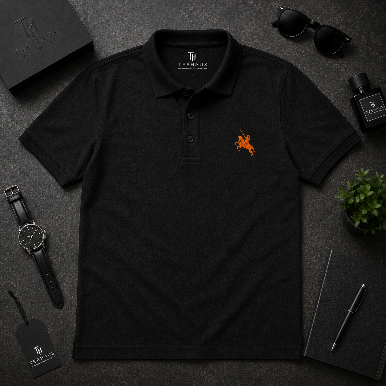 Shivaji Maharaj Emblem Polo T-Shirt – Premium Cotton