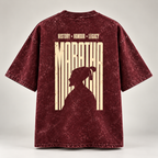 Maratha Oversized Acid Wash T-Shirt – Shivaji Maharaj