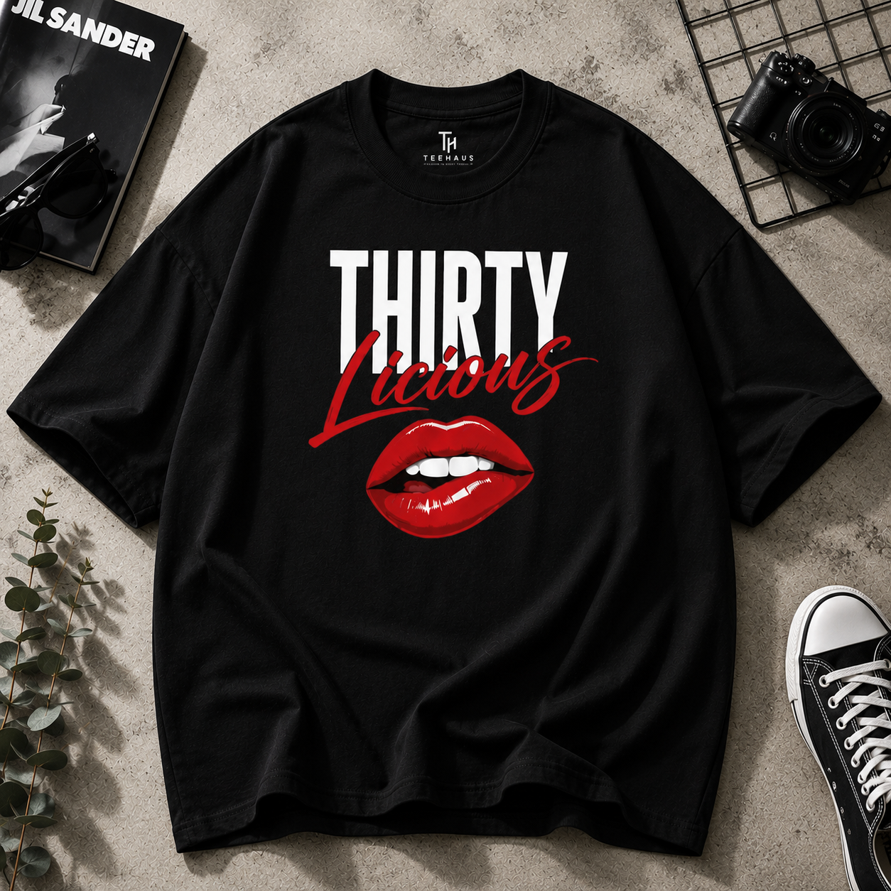 Thirty Licious Oversized T-Shirt for Women | Premium Cotton Graphic Tee