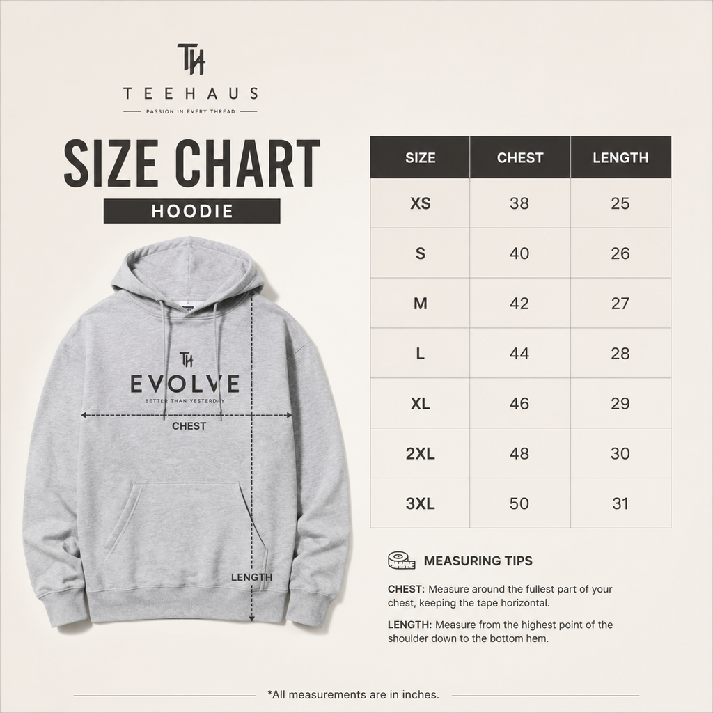 EVOLVE Hoodie | Premium 300 GSM Heavyweight Cotton Hoodie