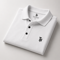 Premium White Polo T-Shirt | Regular Fit