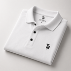 Premium White Polo T-Shirt | Regular Fit