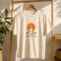Healing | Premium Yoga & Meditation Graphic T-Shirt | Regular Fit | 100% Cotton | Unisex