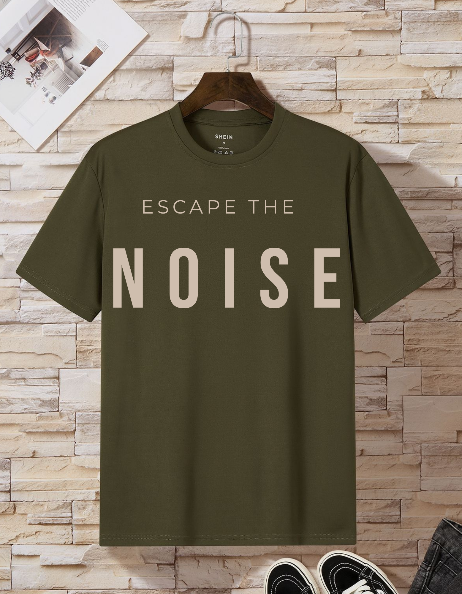 Escape The Noise Oversized T-Shirt – Minimal Streetwear | TeeHaus