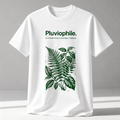 Pluviophile Aesthetic Botanical T-Shirt – Minimal Nature Graphic Tee (Unisex)