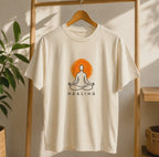 Healing | Premium Yoga & Meditation Graphic T-Shirt | Regular Fit | 100% Cotton | Unisex