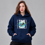 Time Travel Graphic Oversized Hoodie