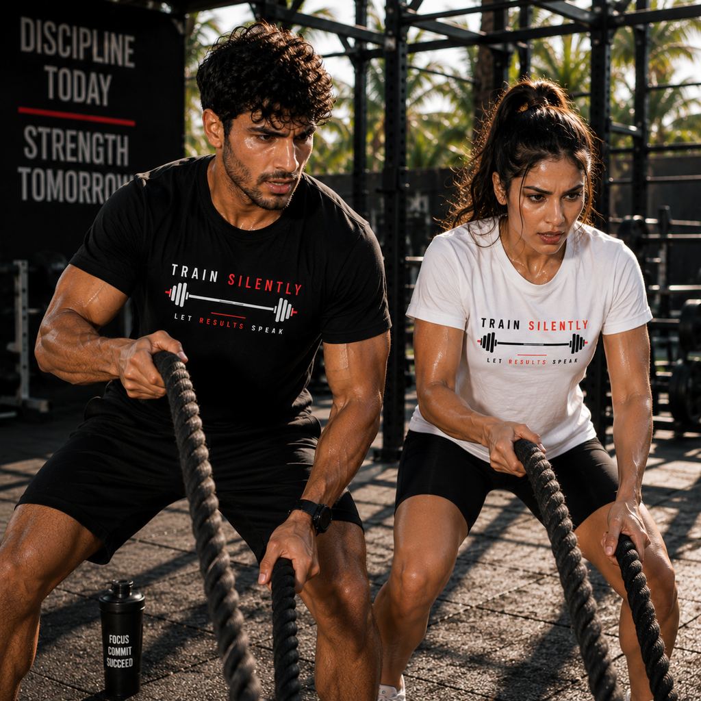 TRAIN SILENTLY Gym T-Shirt